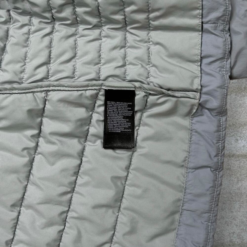 Vintage Y2K The North Face Puffer Jacket Womens S Light Grey Polyester Full Zip - Picture 4 of 4
